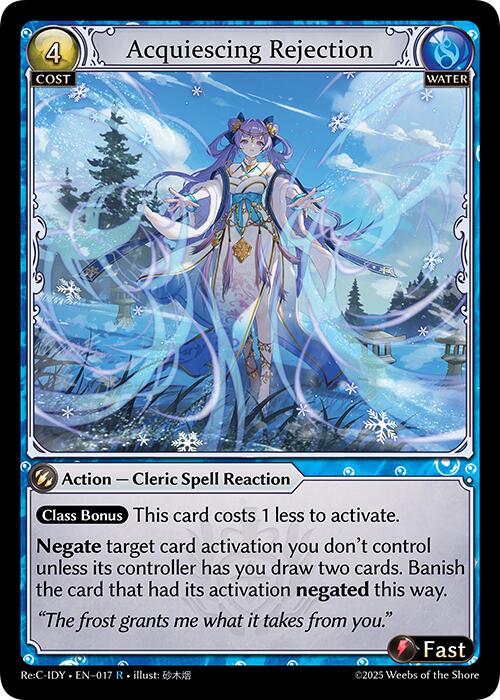 Acquiescing Rejection (017) [Diao Chan Re: Collection, Idyll Corsage] | Card Merchant Takapuna