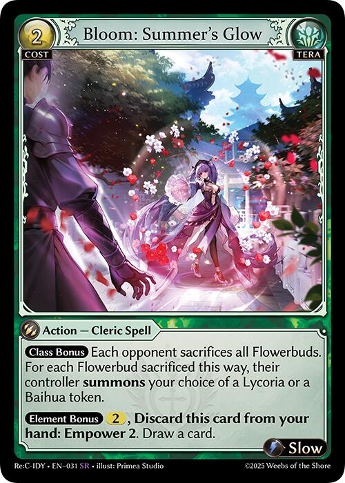 Bloom: Summer's Glow (031) [Diao Chan Re: Collection, Idyll Corsage] | Card Merchant Takapuna