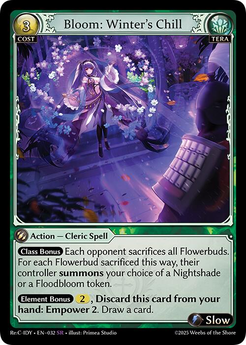 Bloom: Winter's Chill (032) [Diao Chan Re: Collection, Idyll Corsage] | Card Merchant Takapuna