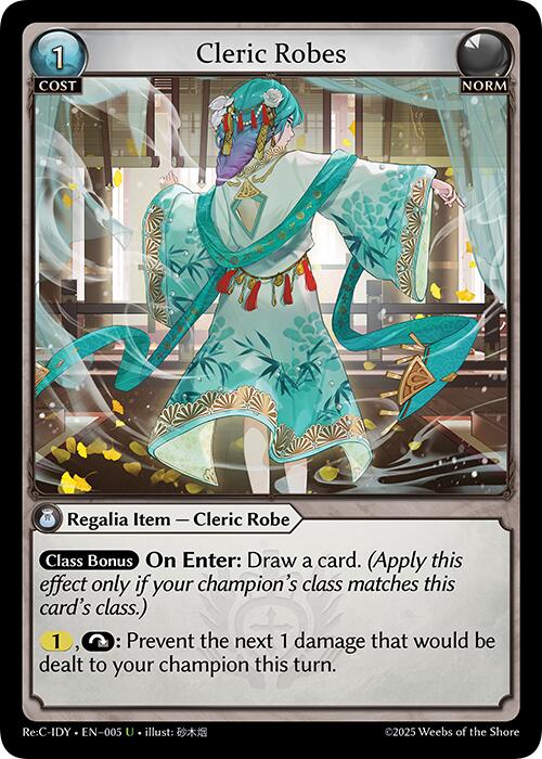 Cleric Robes (005) [Diao Chan Re: Collection, Idyll Corsage] | Card Merchant Takapuna