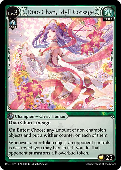 Diao Chan, Idyll Corsage (004) [Diao Chan Re: Collection, Idyll Corsage] | Card Merchant Takapuna