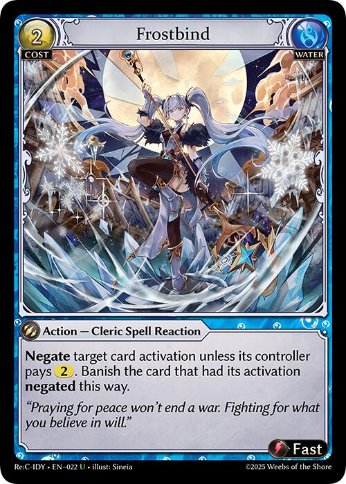 Frostbind (022) [Diao Chan Re: Collection, Idyll Corsage] | Card Merchant Takapuna