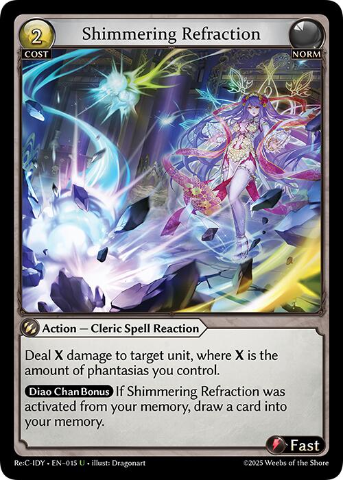 Shimmering Refraction (015) [Diao Chan Re: Collection, Idyll Corsage] | Card Merchant Takapuna