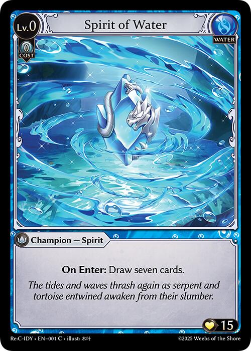 Spirit of Water (001) [Diao Chan Re: Collection, Idyll Corsage] | Card Merchant Takapuna