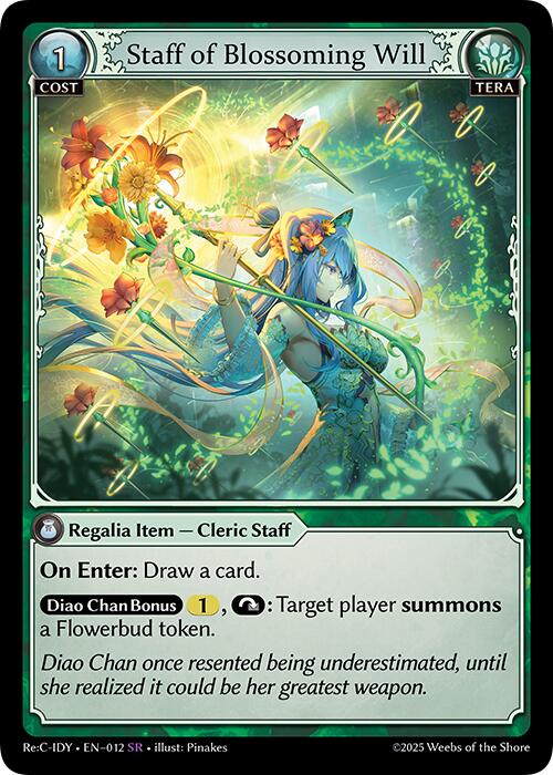Staff of Blossoming Will (012) [Diao Chan Re: Collection, Idyll Corsage] | Card Merchant Takapuna