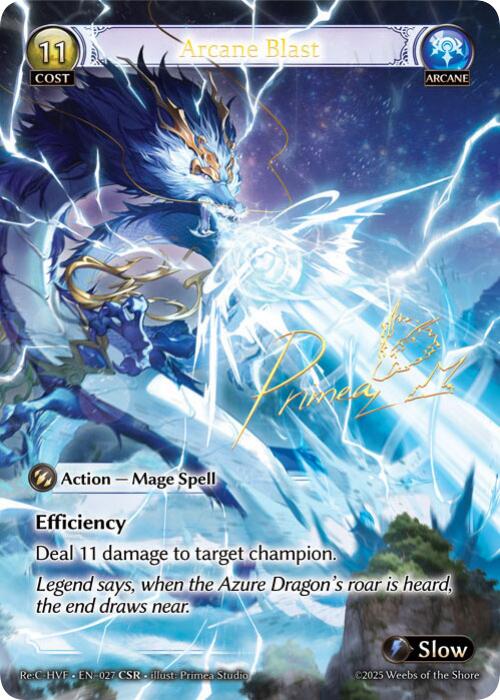 Arcane Blast (CSR) (027) [Guo Jia Re: Collection, Heaven's Favored] | Card Merchant Takapuna