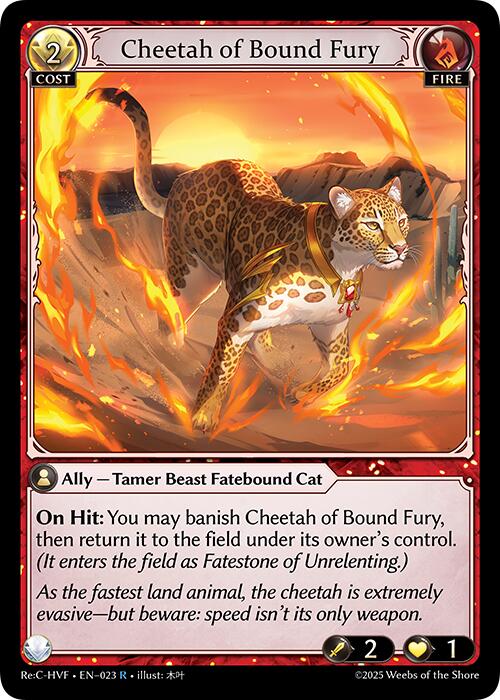 Cheetah of Bound Fury (023) [Guo Jia Re: Collection, Heaven's Favored] | Card Merchant Takapuna
