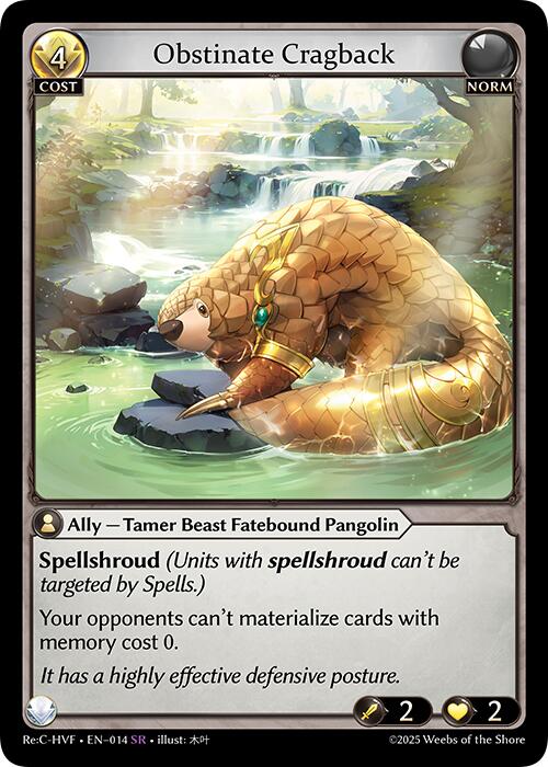 Obstinate Cragback (014) [Guo Jia Re: Collection, Heaven's Favored] | Card Merchant Takapuna