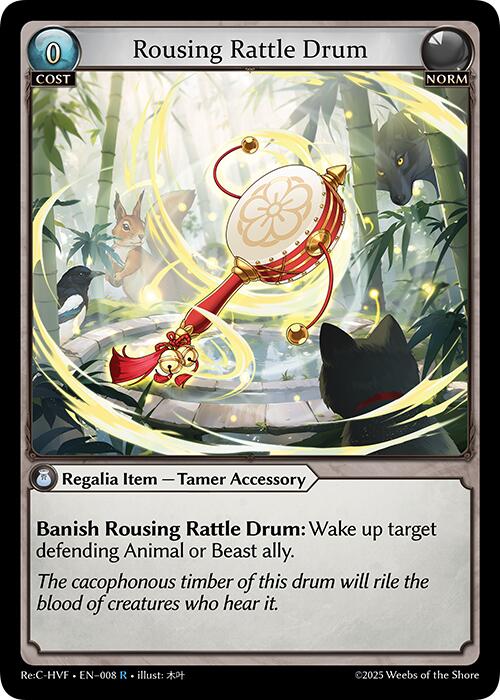 Rousing Rattle Drum (008) [Guo Jia Re: Collection, Heaven's Favored] | Card Merchant Takapuna