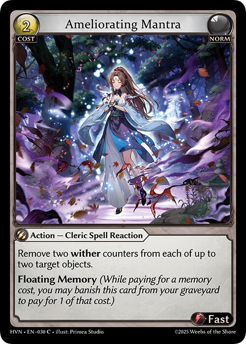 Ameliorating Mantra (030) [Abyssal Heaven] | Card Merchant Takapuna