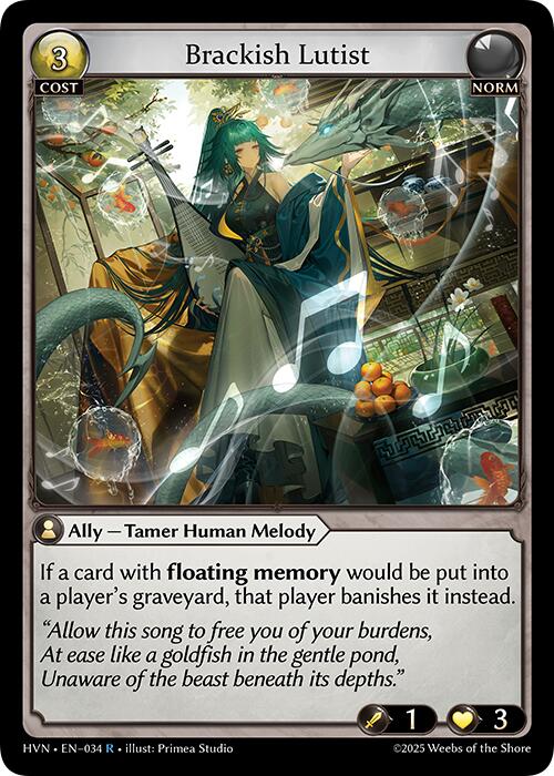 Brackish Lutist (034) [Abyssal Heaven] | Card Merchant Takapuna