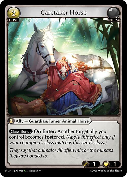 Caretaker Horse (036) [Abyssal Heaven] | Card Merchant Takapuna