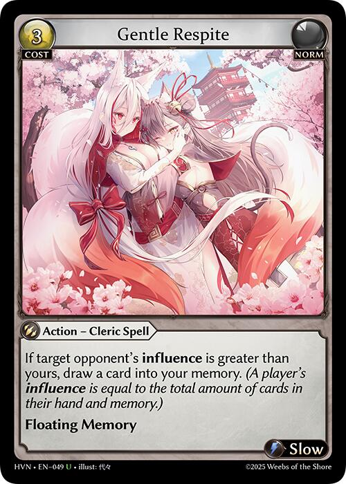 Gentle Respite (049) [Abyssal Heaven] | Card Merchant Takapuna