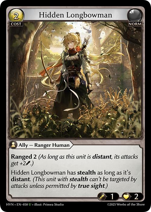 Hidden Longbowman (050) [Abyssal Heaven] | Card Merchant Takapuna