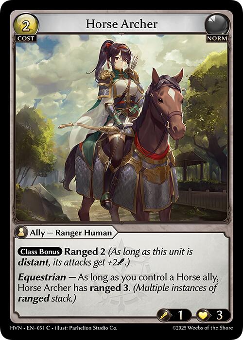 Horse Archer (051) [Abyssal Heaven] | Card Merchant Takapuna