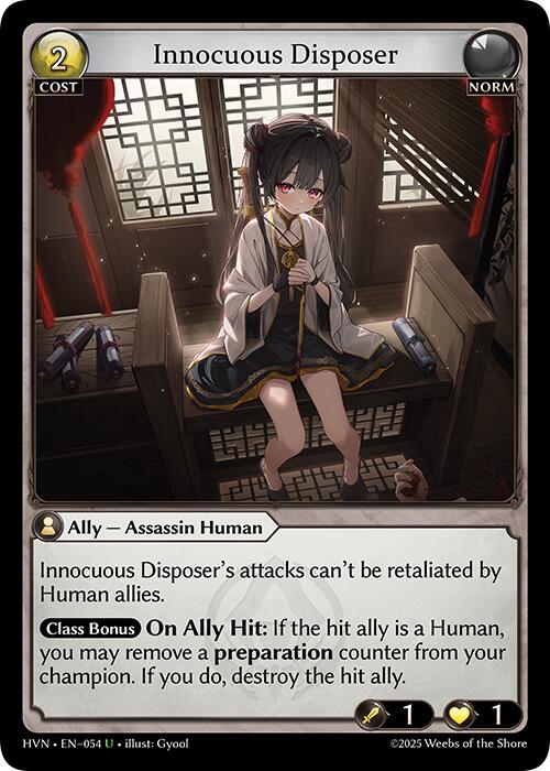 Innocuous Disposer (054) [Abyssal Heaven] | Card Merchant Takapuna