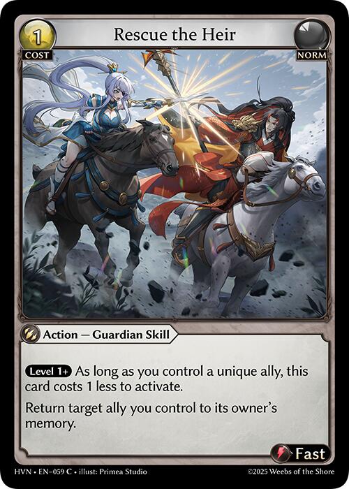 Rescue the Heir (059) [Abyssal Heaven] | Card Merchant Takapuna