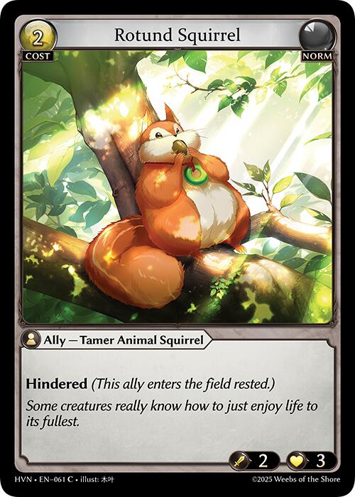 Rotund Squirrel (061) [Abyssal Heaven] | Card Merchant Takapuna