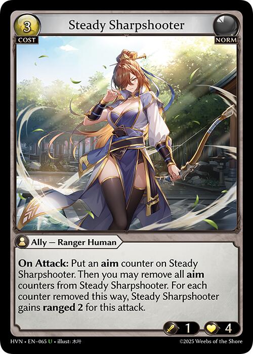 Steady Sharpshooter (065) [Abyssal Heaven] | Card Merchant Takapuna