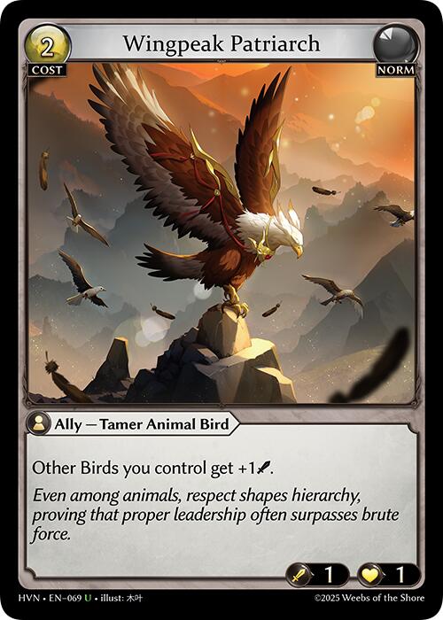 Wingpeak Patriarch (069) [Abyssal Heaven] | Card Merchant Takapuna