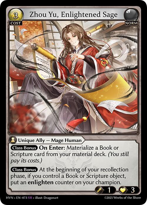 Zhou Yu, Enlightened Sage (073) [Abyssal Heaven] | Card Merchant Takapuna