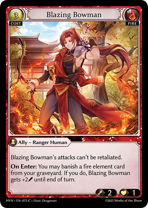 Blazing Bowman (075) [Abyssal Heaven] | Card Merchant Takapuna