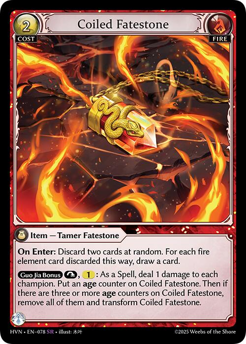 Coiled Fatestone // Serpentine Judicator (078) [Abyssal Heaven] | Card Merchant Takapuna
