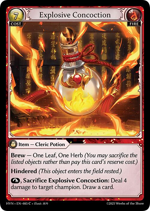 Explosive Concoction (085) [Abyssal Heaven] | Card Merchant Takapuna