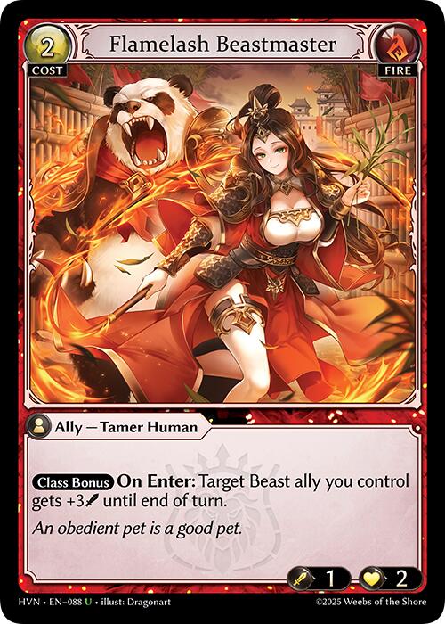 Flamelash Beastmaster (088) [Abyssal Heaven] | Card Merchant Takapuna