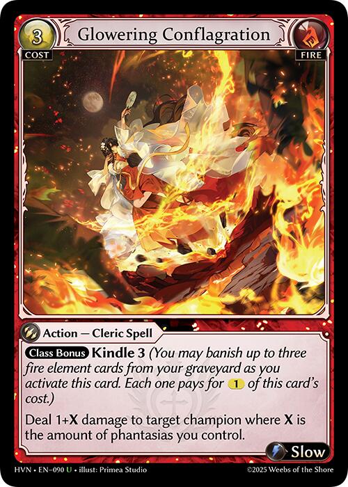 Glowering Conflagration (090) [Abyssal Heaven] | Card Merchant Takapuna