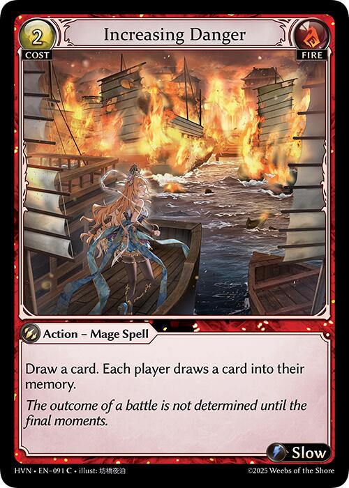 Increasing Danger (091) [Abyssal Heaven] | Card Merchant Takapuna