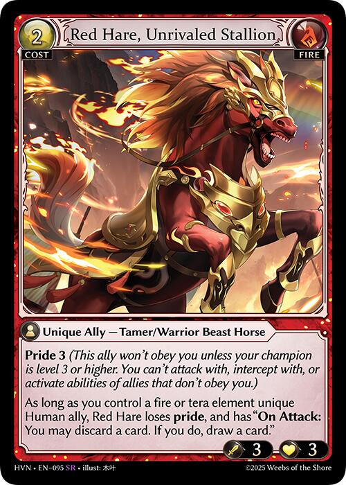 Red Hare, Unrivaled Stallion (095) [Abyssal Heaven] | Card Merchant Takapuna