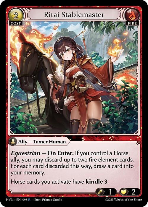 Ritai Stablemaster (098) [Abyssal Heaven] | Card Merchant Takapuna