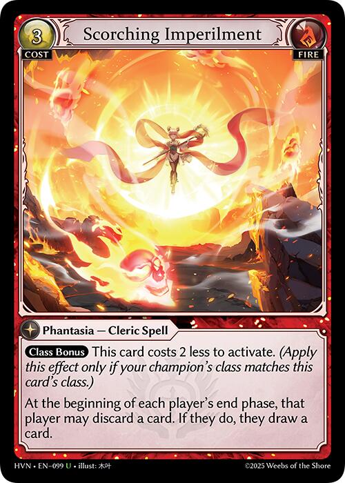 Scorching Imperilment (099) [Abyssal Heaven] | Card Merchant Takapuna