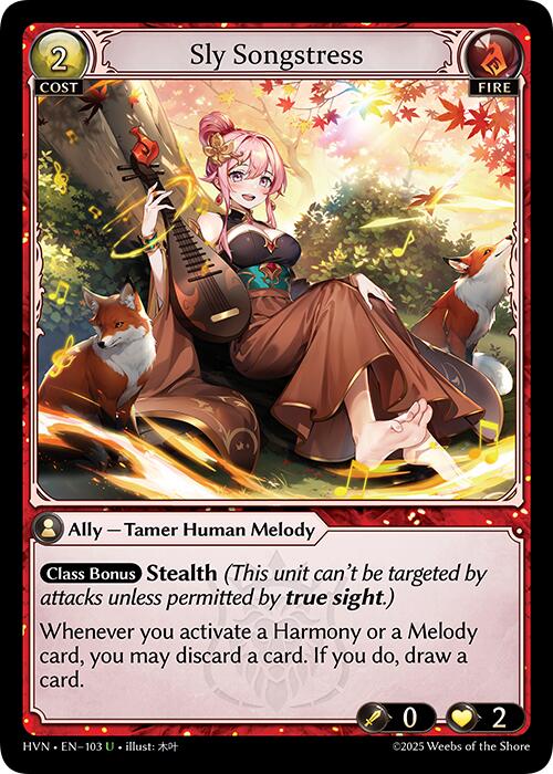 Sly Songstress (103) [Abyssal Heaven] | Card Merchant Takapuna