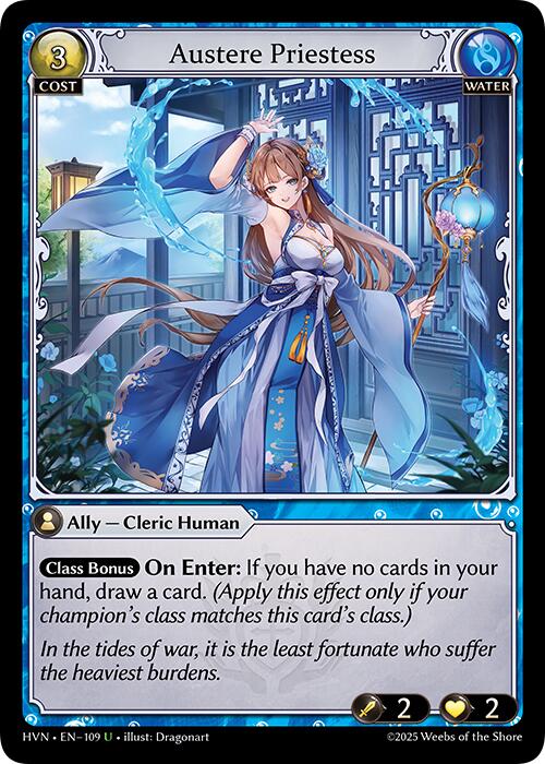 Austere Priestess (109) [Abyssal Heaven] | Card Merchant Takapuna