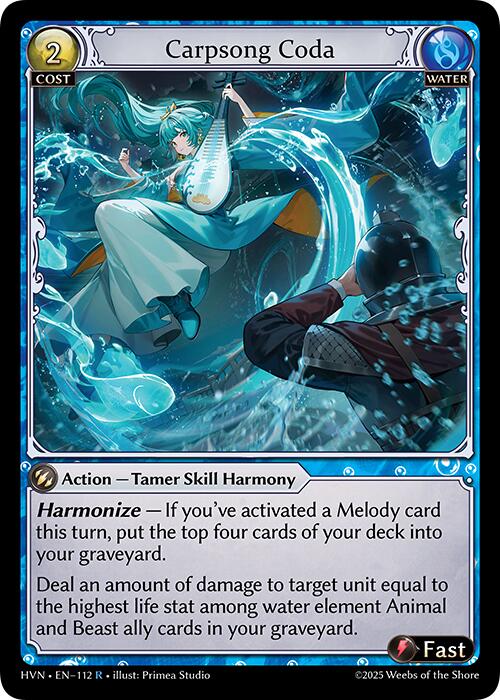 Carpsong Coda (112) [Abyssal Heaven] | Card Merchant Takapuna