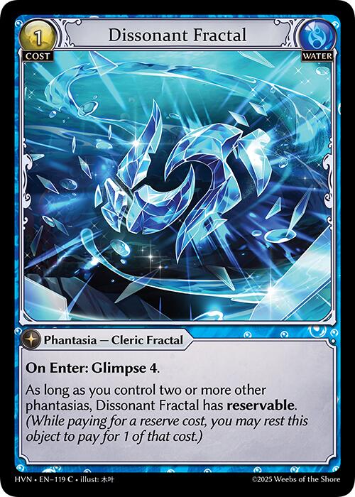 Dissonant Fractal (119) [Abyssal Heaven] | Card Merchant Takapuna