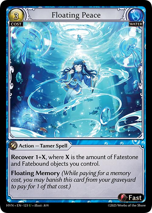 Floating Peace (123) [Abyssal Heaven] | Card Merchant Takapuna