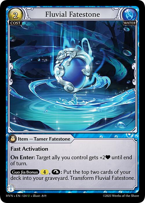 Fluvial Fatestone // Mocking Otter (124) [Abyssal Heaven] | Card Merchant Takapuna