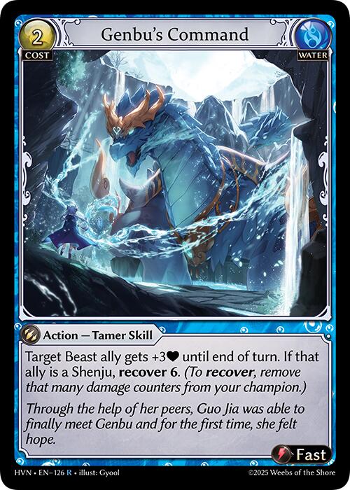 Genbu's Command (126) [Abyssal Heaven] | Card Merchant Takapuna