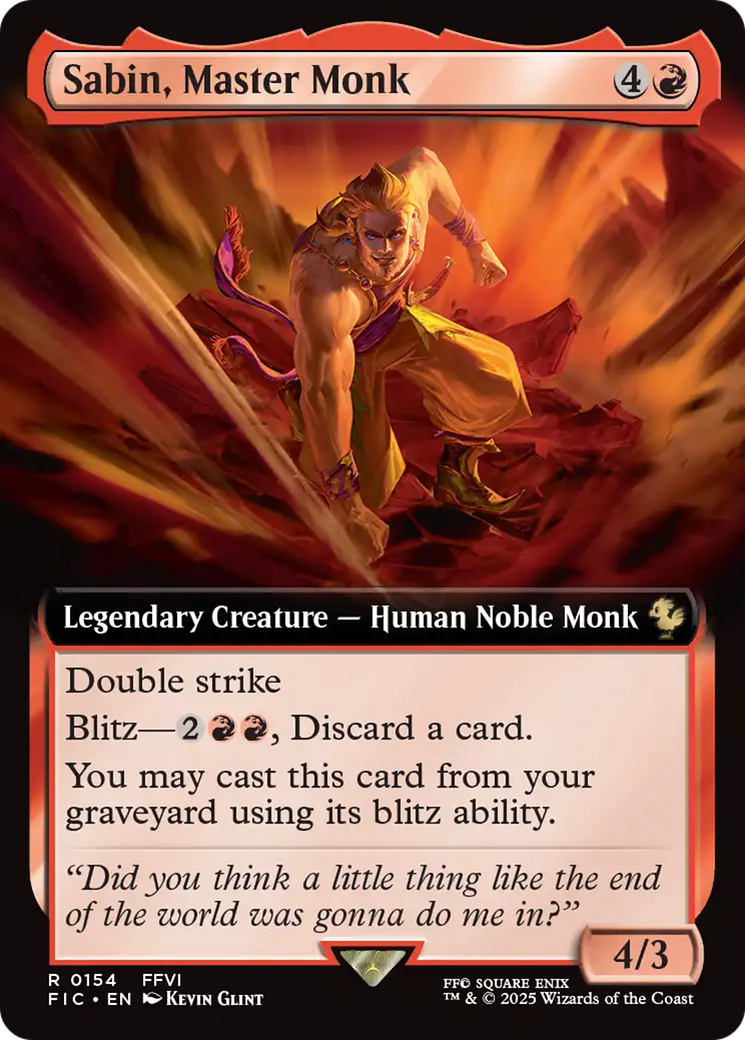 Sabin, Master Monk (Extended Art) [FINAL FANTASY Commander] | Card Merchant Takapuna