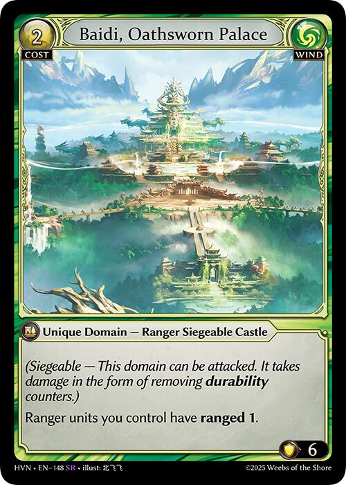 Baidi, Oathsworn Palace (148) [Abyssal Heaven] | Card Merchant Takapuna