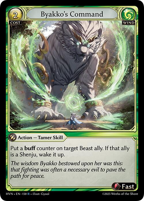 Byakko's Command (150) [Abyssal Heaven] | Card Merchant Takapuna