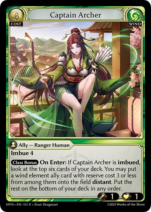 Captain Archer (151) [Abyssal Heaven] | Card Merchant Takapuna