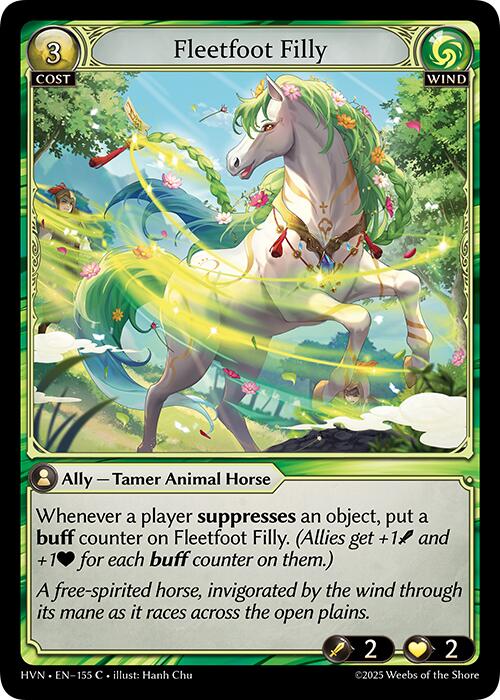 Fleetfoot Filly (155) [Abyssal Heaven] | Card Merchant Takapuna