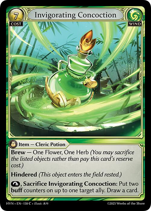 Invigorating Concoction (158) [Abyssal Heaven] | Card Merchant Takapuna