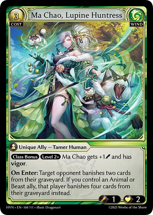 Ma Chao, Lupine Huntress (160) [Abyssal Heaven] | Card Merchant Takapuna