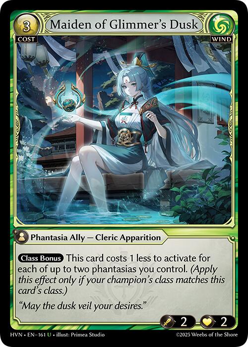 Maiden of Glimmer's Dusk (161) [Abyssal Heaven] | Card Merchant Takapuna