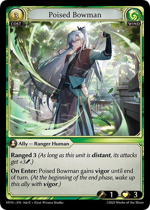 Poised Bowman (166) [Abyssal Heaven] | Card Merchant Takapuna